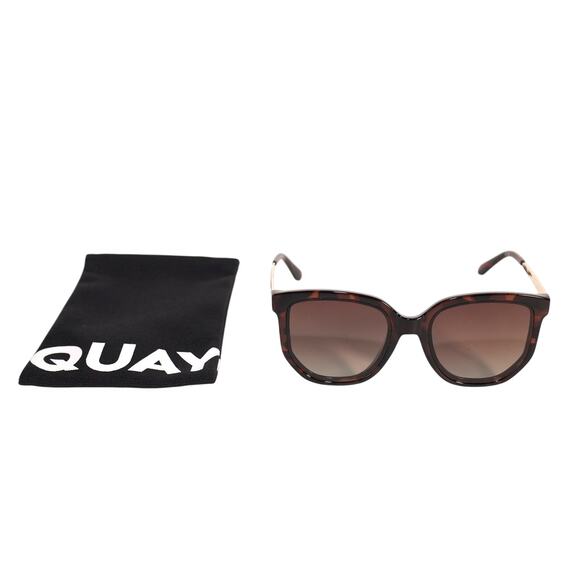 Quay Australia COFFEE RUN Polarized Round Womens Sunglasses-Tortoise/Brown-NWT - Picture 9 of 9